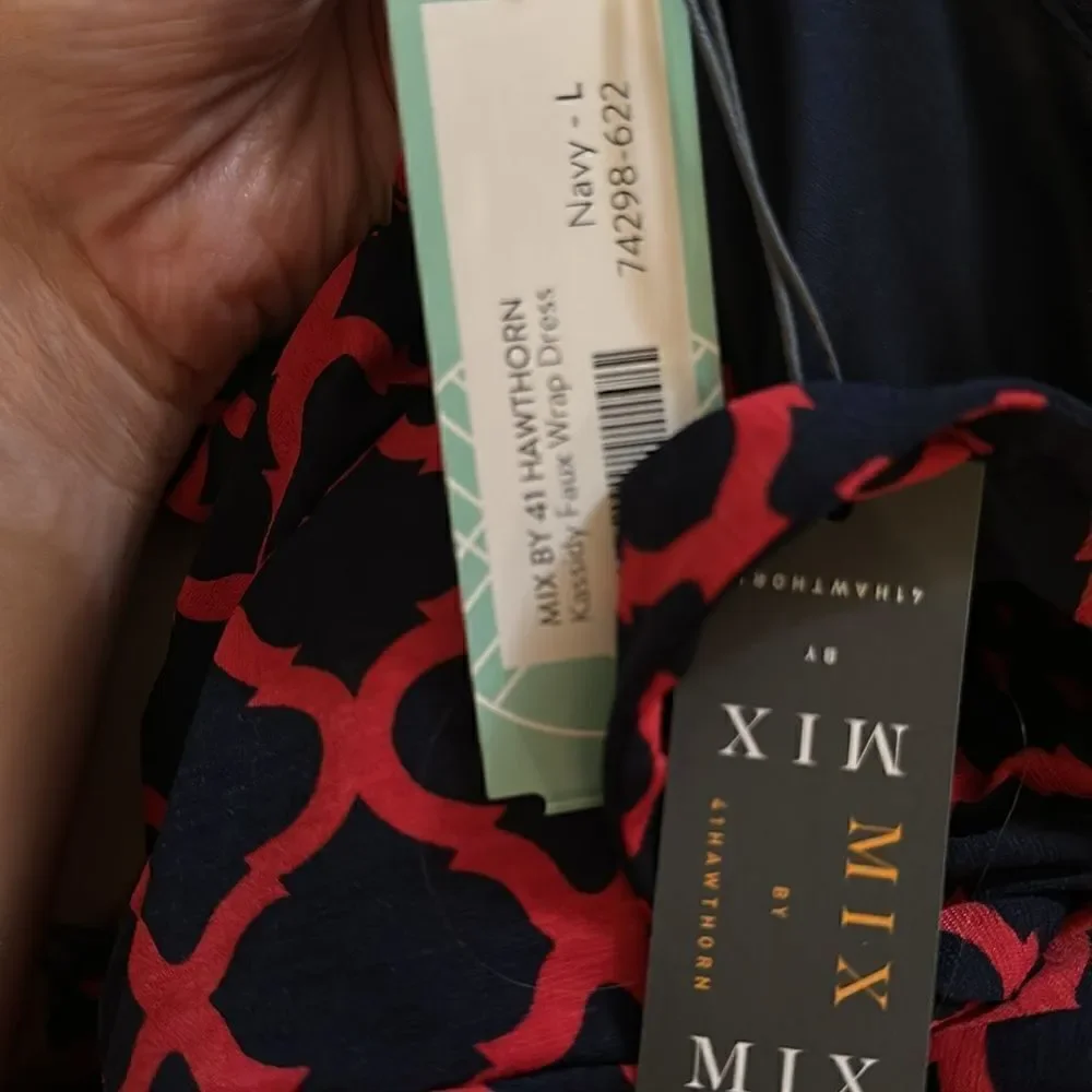 Stitch Fix | Mix by 41 Hawthorn Kassidy Faux Wrap Dress | L